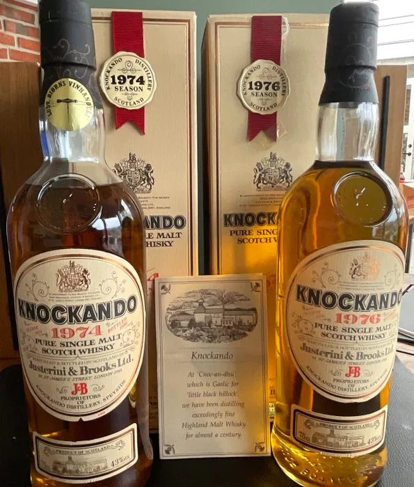 Knockando 1974 + Knockando 1976 - 75cl - 2 bottles