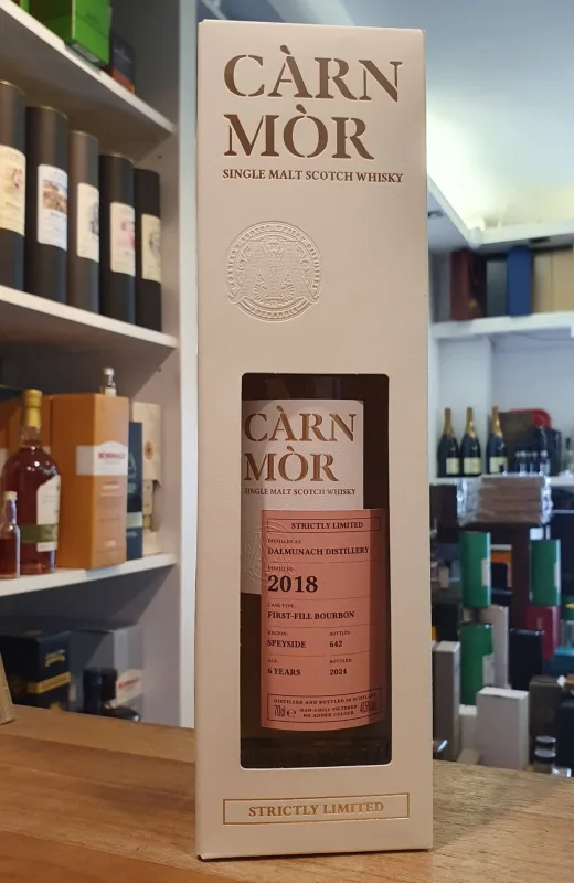 Dalmunach – 2018 6 Year Old First Fill Bourbon Cask Carn Mor (70cl, 47.5%)