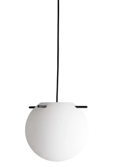 Frandsen - Jonas Birkebæk Poulsen - Hanging lamp - Koi Pendant Ø25 - Opal - Metal, Glass