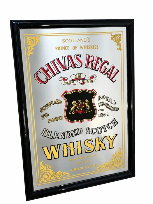 Chivas Regal - Mirror - Glass, Wood - Advertising signboard