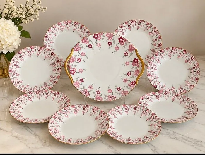 Raynaud & Co. - Pastry/cake set - Porcelain - Raynaud & Co. Limoges Por
