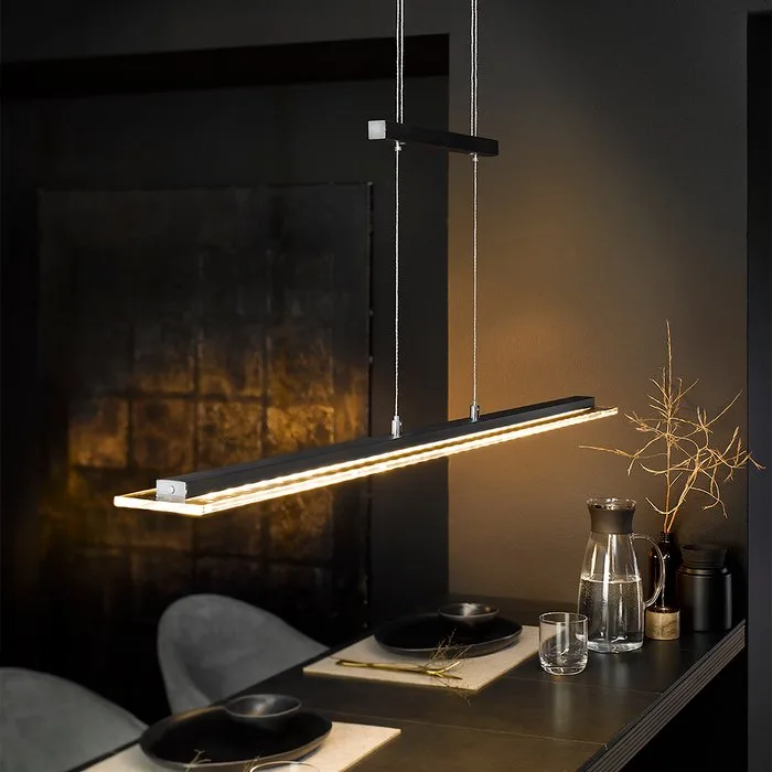 Fischer & Honsel - Pendant ceiling lamp - Tenso TW - Black - Metal, Glass