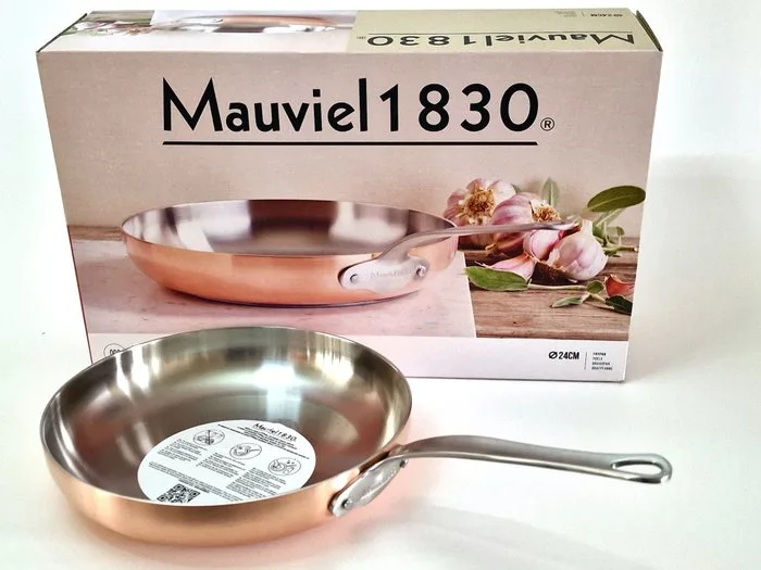 Mauviel - Casserole 24 cm - Pan - Mauviel 1830 Frying Pan; Professional - Copper, RVS - For all heat sources