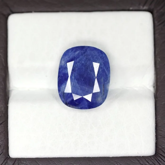 1 pcs Blue Sapphire - 7.09 ct - Guild Gem Laboratory - NO HEAT SAPPHIRE - BURMA