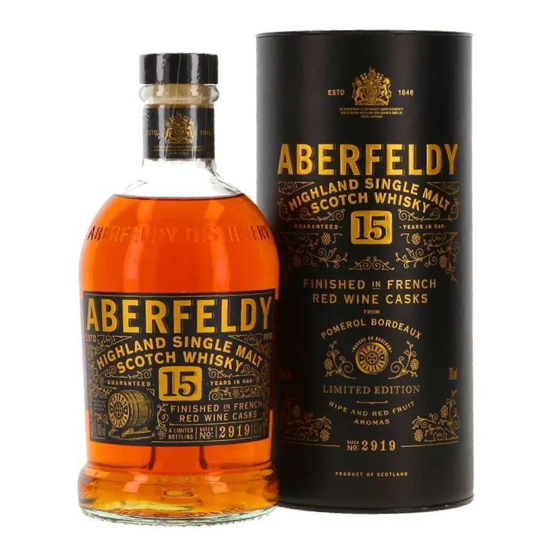Aberfeldy – 15 Year Old 2004 Pomerol Red Wine Cask Finish Limited Edition (2019) (70cl, 59.7%)