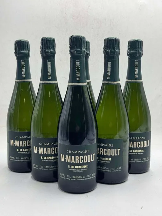 M.Marcoult, B. de Barbonne - Champagne Extra Brut, Blanc de Blancs - 6 Bottles (0.75L)