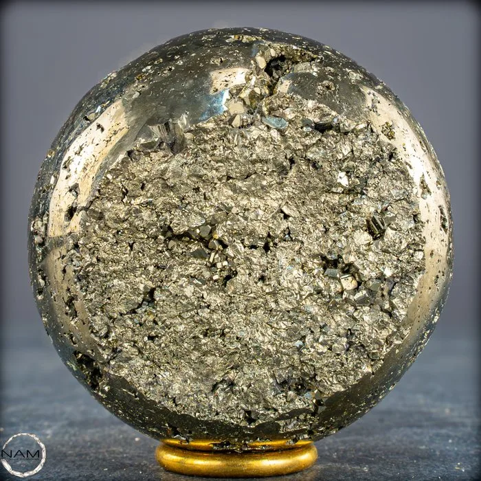 First Quality Natural Golden Pyrite Sphere- 781.59 g