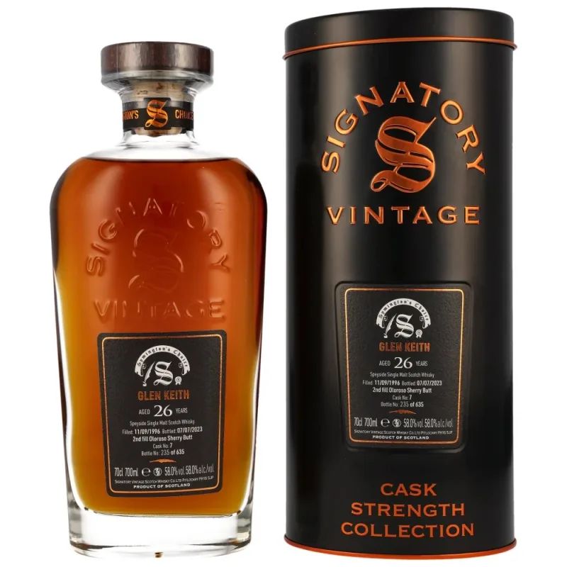 Glen Keith 26 Year Old 1996/2023 Symingtons Choice Cask 7 - Signatory Vintage