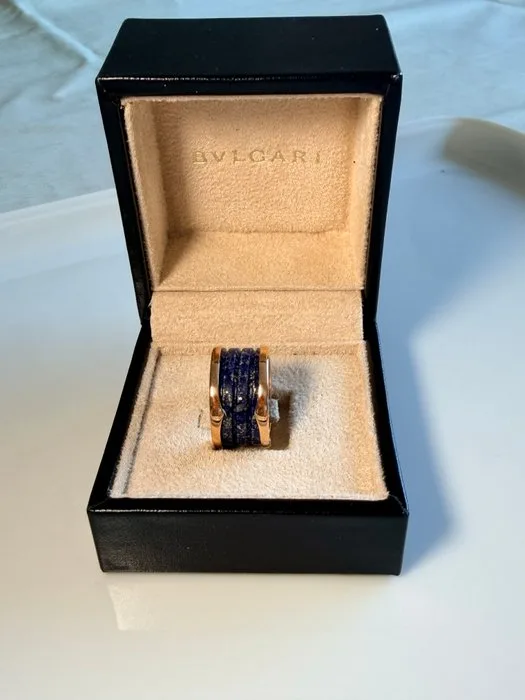Bvlgari - Ring - B.zero 1 - 18 kt. Rose gold Lapis lazuli - lapis lazuli