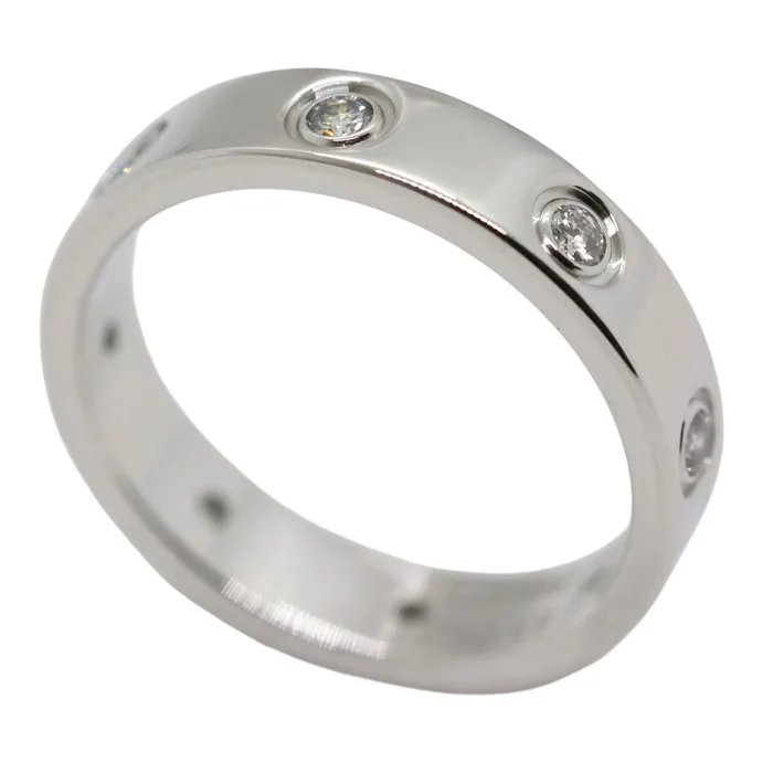 Cartier - Ring - LOVE small model - 18 kt. White gold - 8 Diamonds