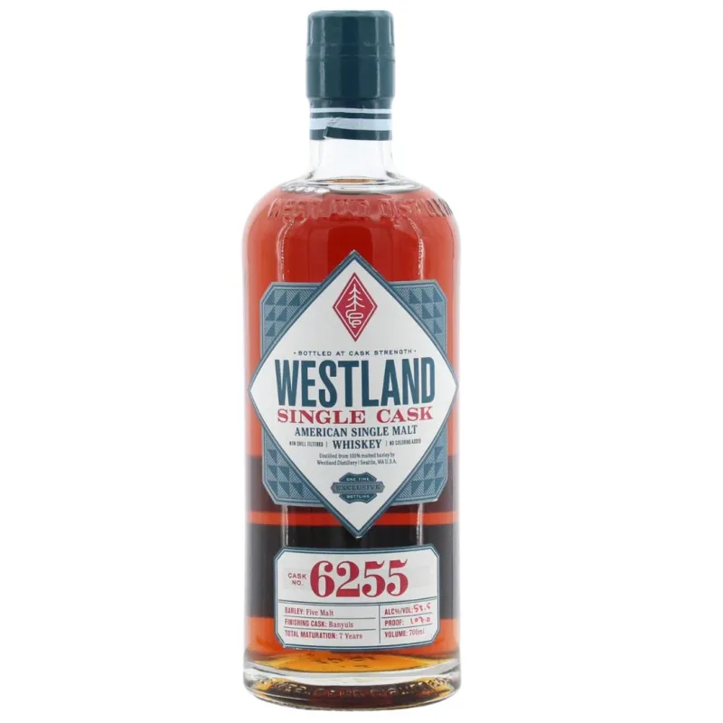 Westland – 7 Year Old Single Cask #6255 Banyuls Finish American Single Malt