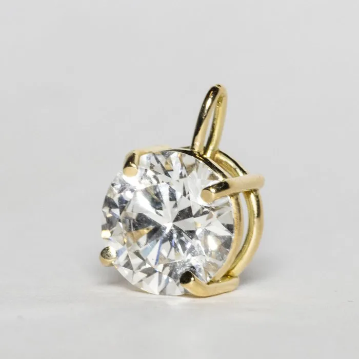 Pendant - 18 kt. Yellow gold - 2.13ct. tw. Diamond (Lab-grown) - F VVS2 3EX