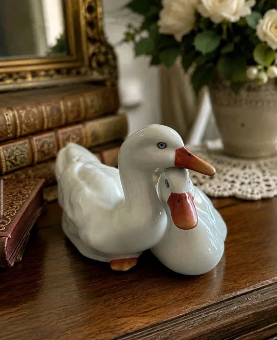 Herend - Figure - Coppia di anatre in porcellana - Porcelain