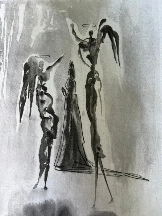 Salvador Dali (1904-1989) - La Divine Comédie de Dante Alighieri - 18 prints on silk