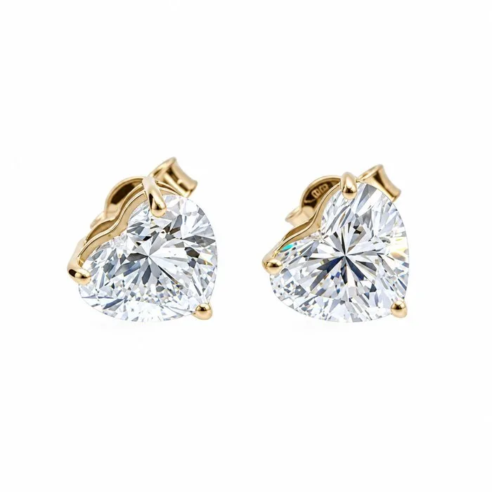 Earrings - 14 kt. Yellow gold - 3.16ct. tw. Diamond (Lab-grown)