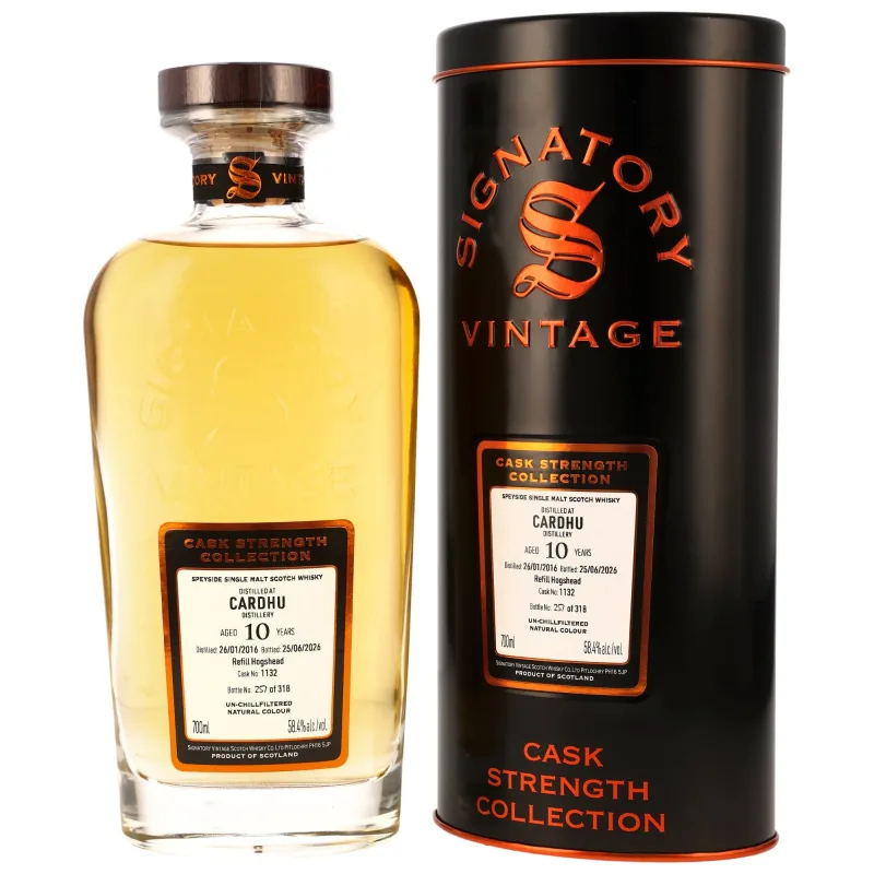 Cardhu – 2016/2026 10 Year Old Refill Hogshead #1132 Signatory Vintage Cask Strength Collection