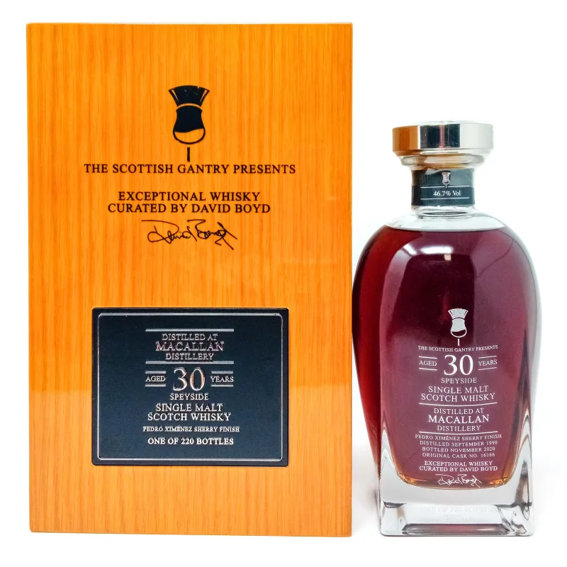 Macallan – 1990 30 Year Old Scottish Gantry Pedro Ximenez Sherry Finish Single Malt Scotch Whisky