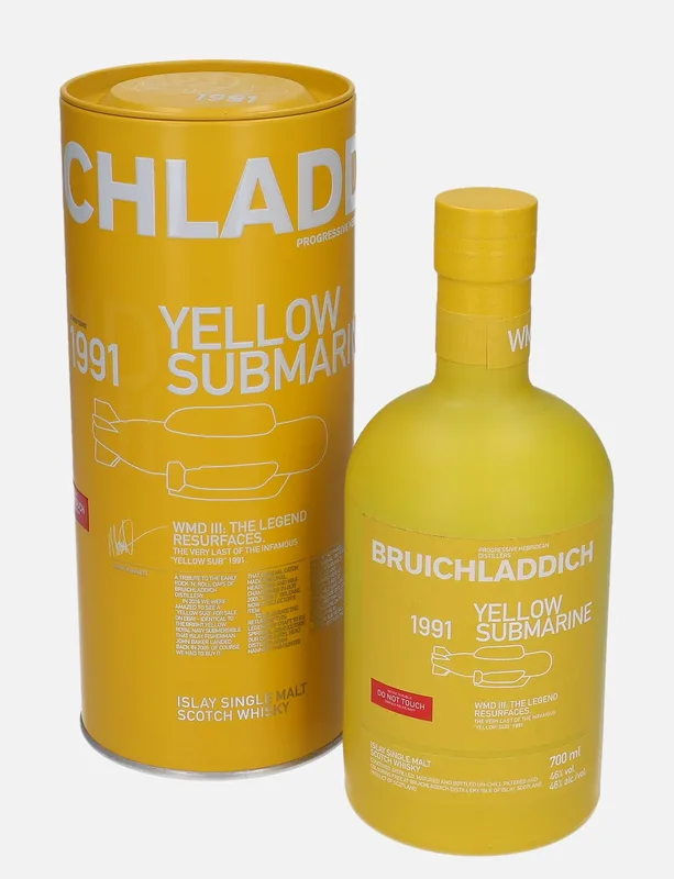 Bruichladdich – WMD-III - The Yellow Submarine 1991 25 Year Old