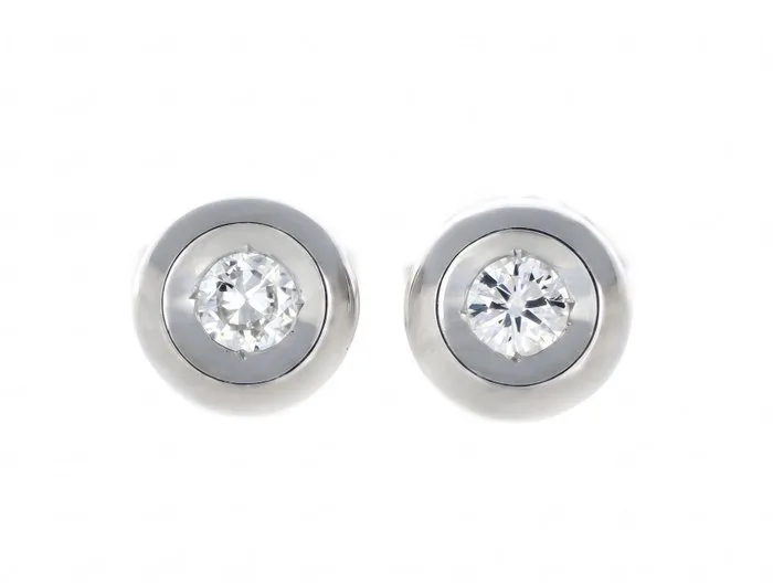 Earrings - 18 kt. White gold - 0.20ct. tw. Diamond (Natural)