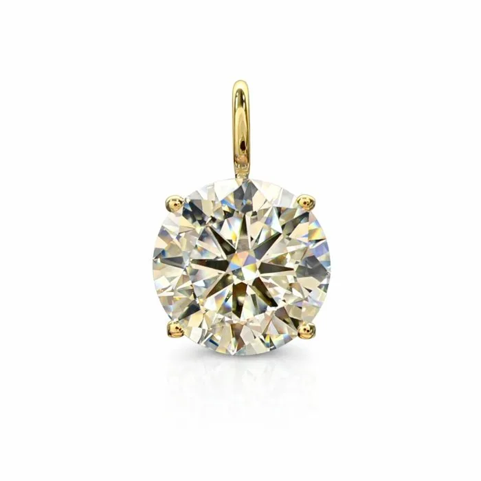 Pendant - 14 kt. Yellow gold - 4.00ct. tw. Diamond (Lab-grown)