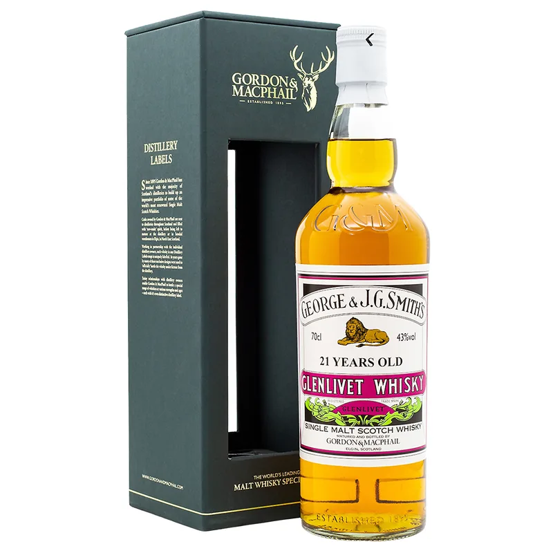 Gordon & MacPhail Glenlivet 21 Year Old Bottled 2009 Distillery Labels (70cl, 43%)