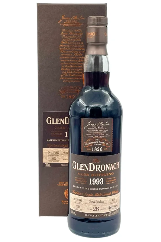 The GlenDronach – Vintage 1993 28 Year Old Cask #4195 Oloroso Puncheon