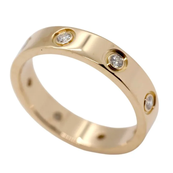 Cartier - Ring - LOVE small model - 18 kt. Rose gold - 8 Diamonds