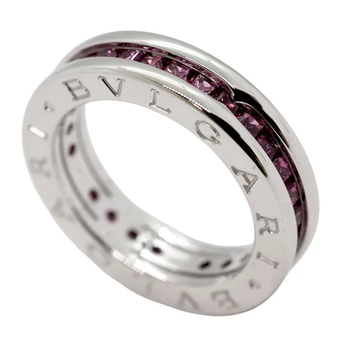 Bvlgari - Ring - B.zero 1 - 18 kt. White gold - Garnet