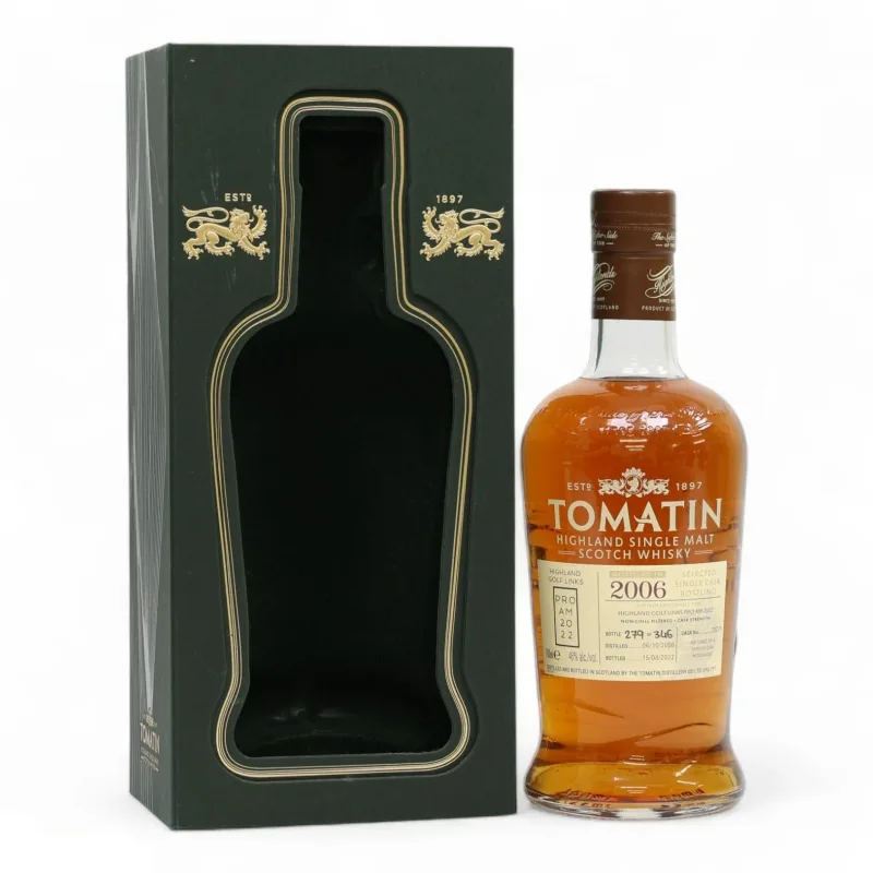 Tomatin – 15 Year Old 2006 Single Cask #33275 Highland Golf Links Pro Am 2022 Highland Single Malt Scotch Whisky (70cl, 46%)
