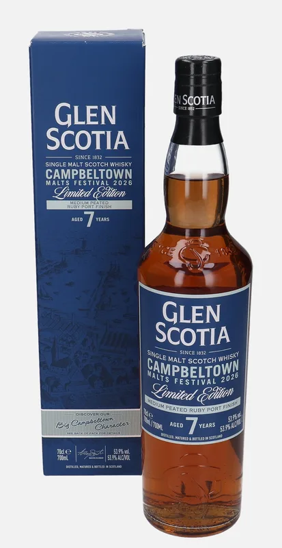 Glen Scotia – 7 Year Old Campbeltown Malts Festival 2026 (70cl, 53.9%)