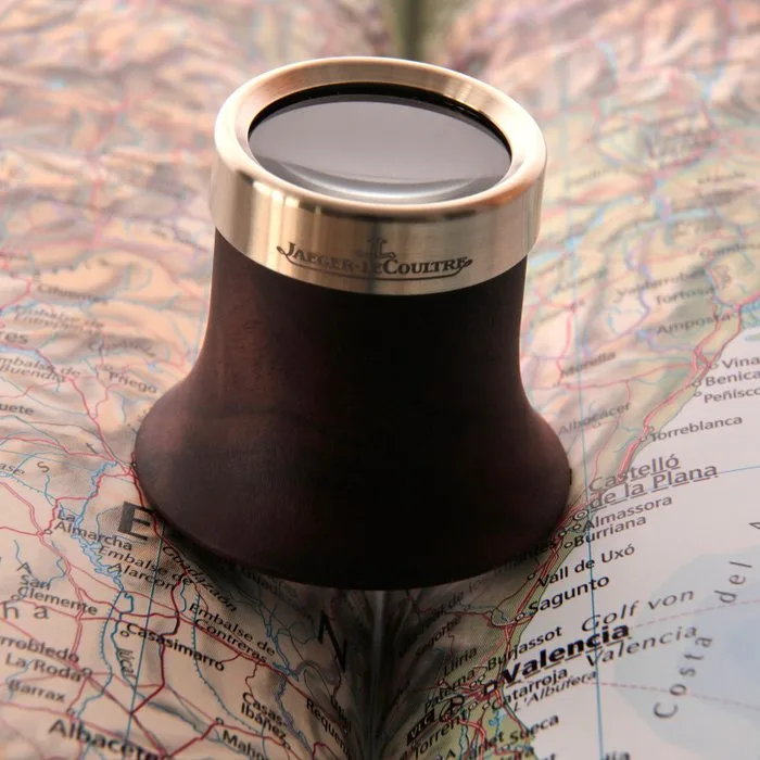 Other brand - 2025 Jaeger Le Coulture Gold Plated Concessionaire Monocle Loupe Glass Tool Gift Set - Monocle