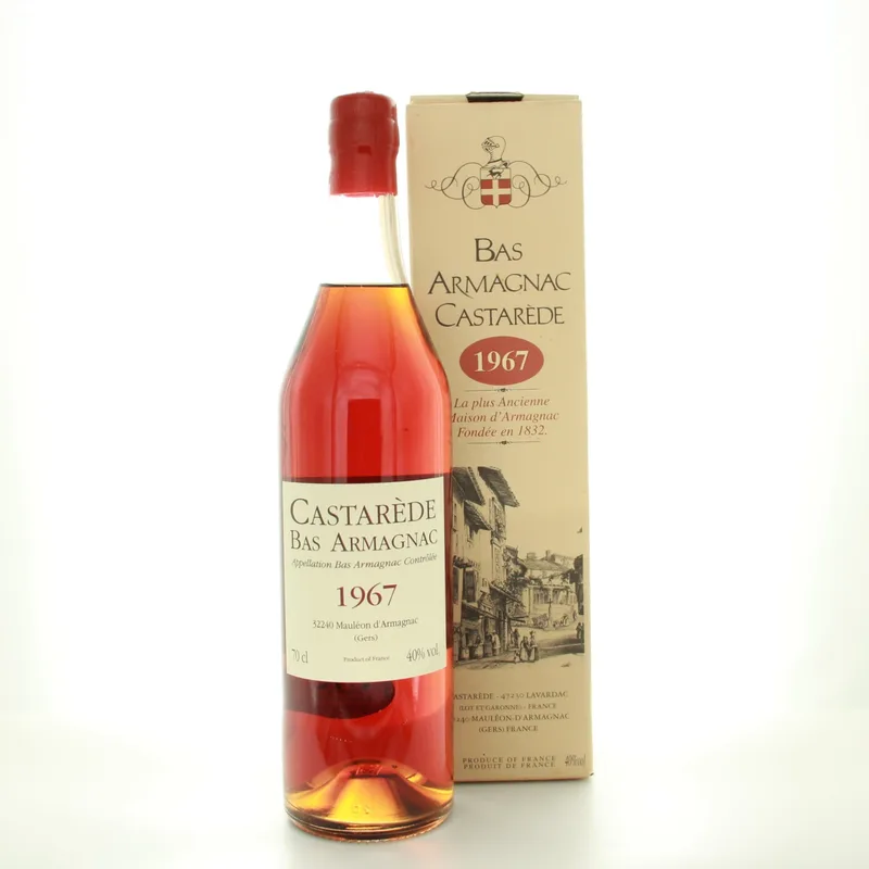 Bas Armagnac Castarède 40 Year Old Vintage 1967 (70cl, 40%)