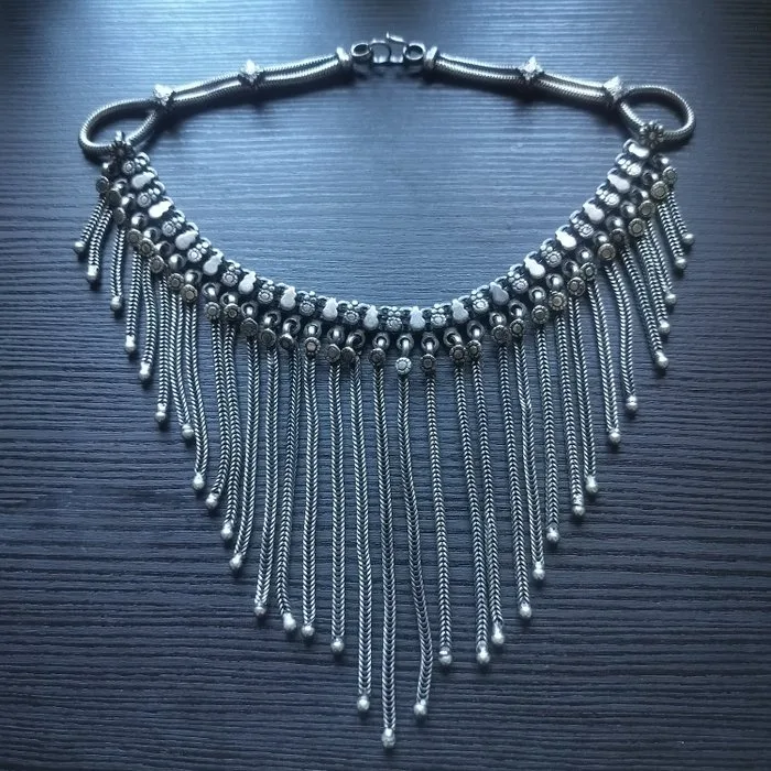Silver - Choker necklace - Rajasthan silver choker