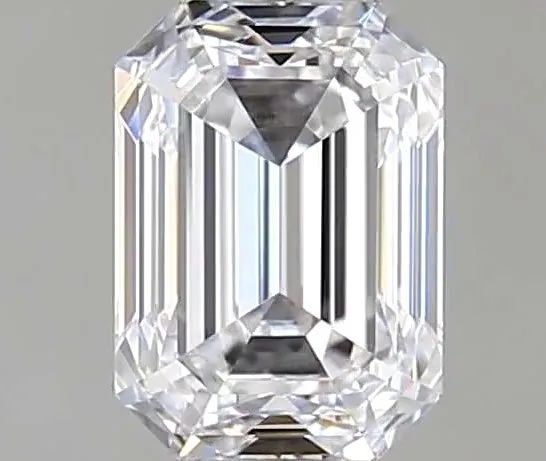 1 pcs Diamond (Natural) - 0.60 ct - Emerald - D (colourless) - VVS1 - Gemological Institute of America (GIA) - *EX VG None*