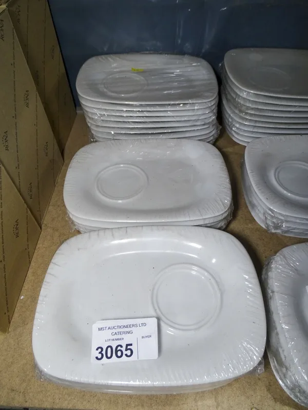 VAT - 20 white Gourmet plates by Porcelite