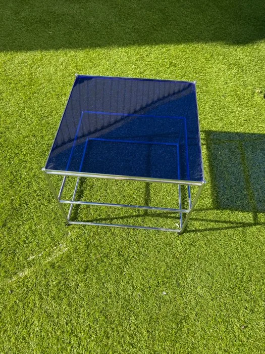 Table - Metal, Plastic - Upcycled / Recycled Coffee Table made from USM Haller parts