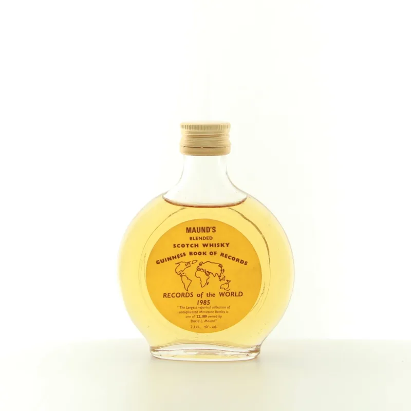 Maund’s 1985 Guinness World Record For Largest Miniatures Collection (7.1cl, 40%)