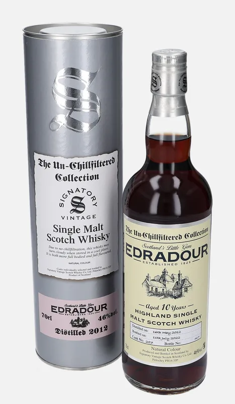 Edradour – 2012 10 Year Old Signatory Vintage Scotch Whisky Co. The Un-Chillfiltered Collection