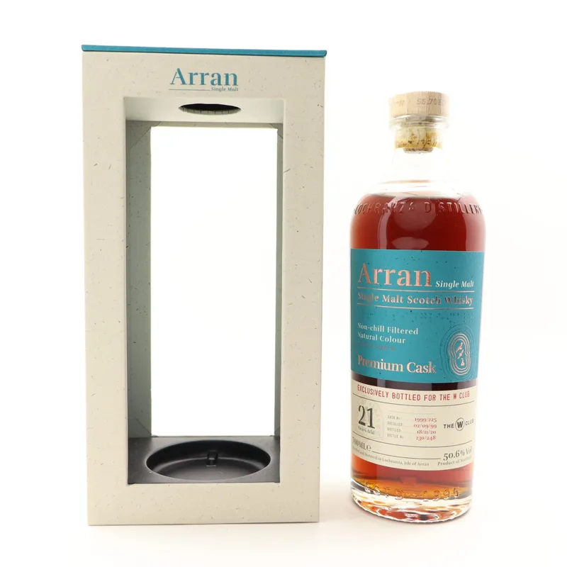 Arran – 1999 21 Year Old Single Cask #225 The W Club Exclusive (70cl, 50.6%)