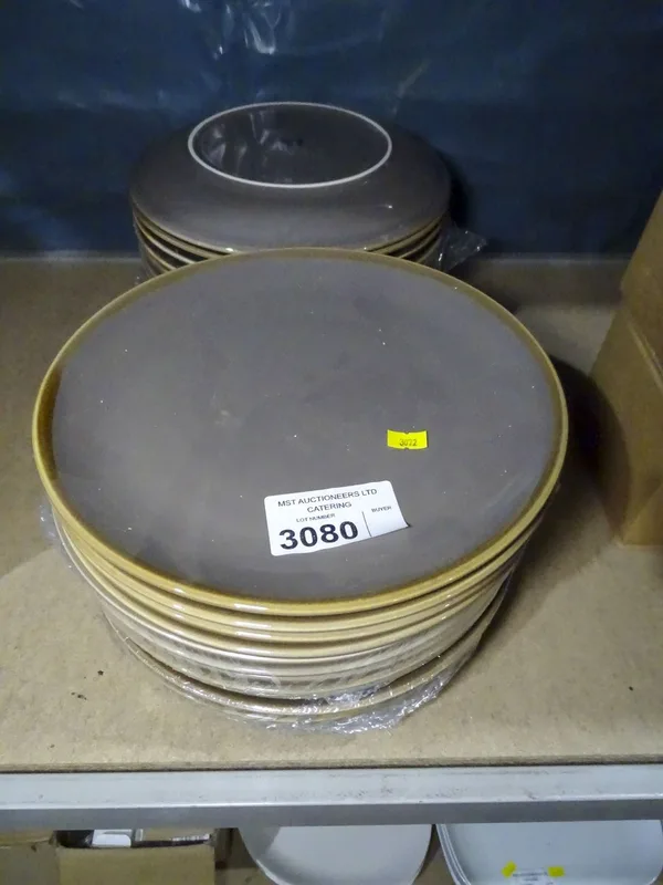 VAT A quantity of Olympia Kiln 28cm dinner plates