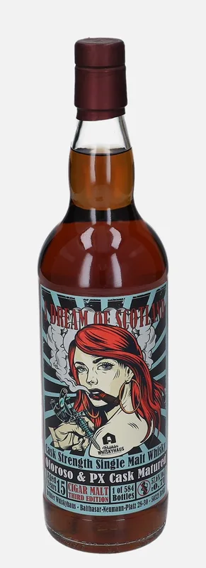 Cigar Malt – 15 Year Old Brühler Whiskyhaus A Dream of Scotland Third Edition (70cl, 57.6%)