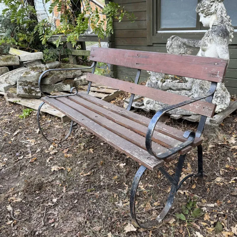 A garden bench