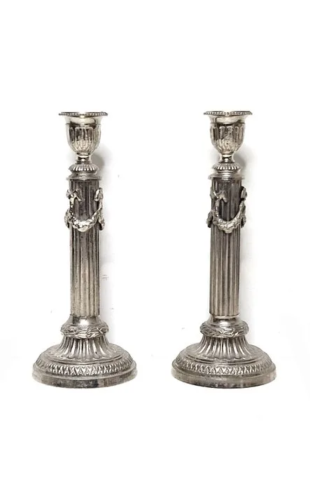 Candleholder (2) - Silverplated