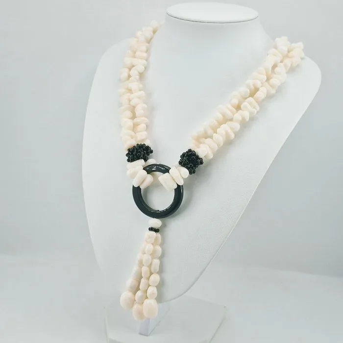 Coral - Silver - Necklace - White coral