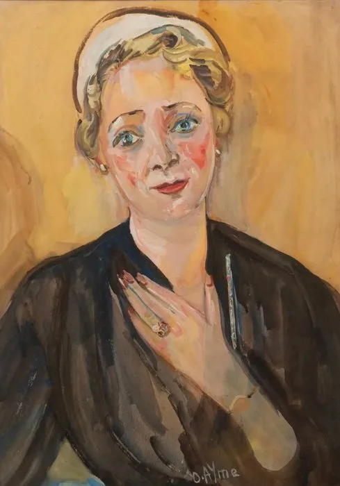 Odette Ayme-Belmonte (1901-1990) - Portrait of a woman