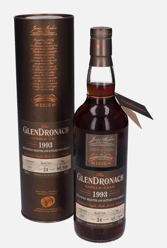 Glendronach – 1993 24 Year Old Single Cask (70cl, 59.2%)