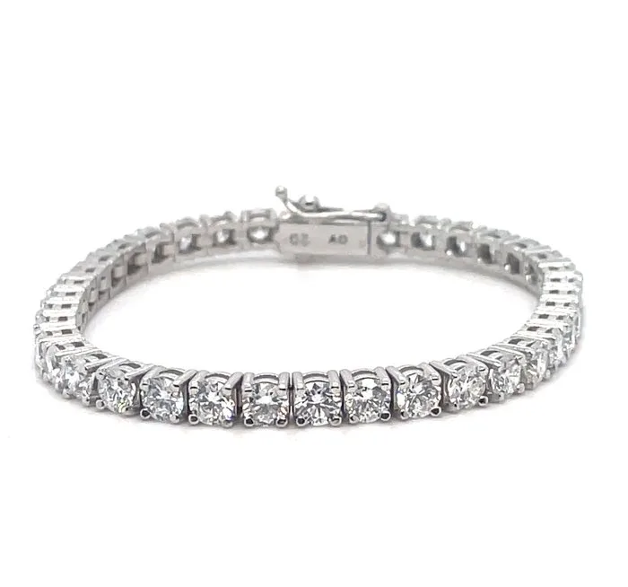 Tennis bracelet - 14 kt. White gold - 11.20ct. tw. Diamond (Lab-grown)