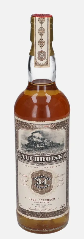Auchroisk – 1975 34 Year Old Jack Wiebers Whisky World Old Train Line (70cl, 45.8%)
