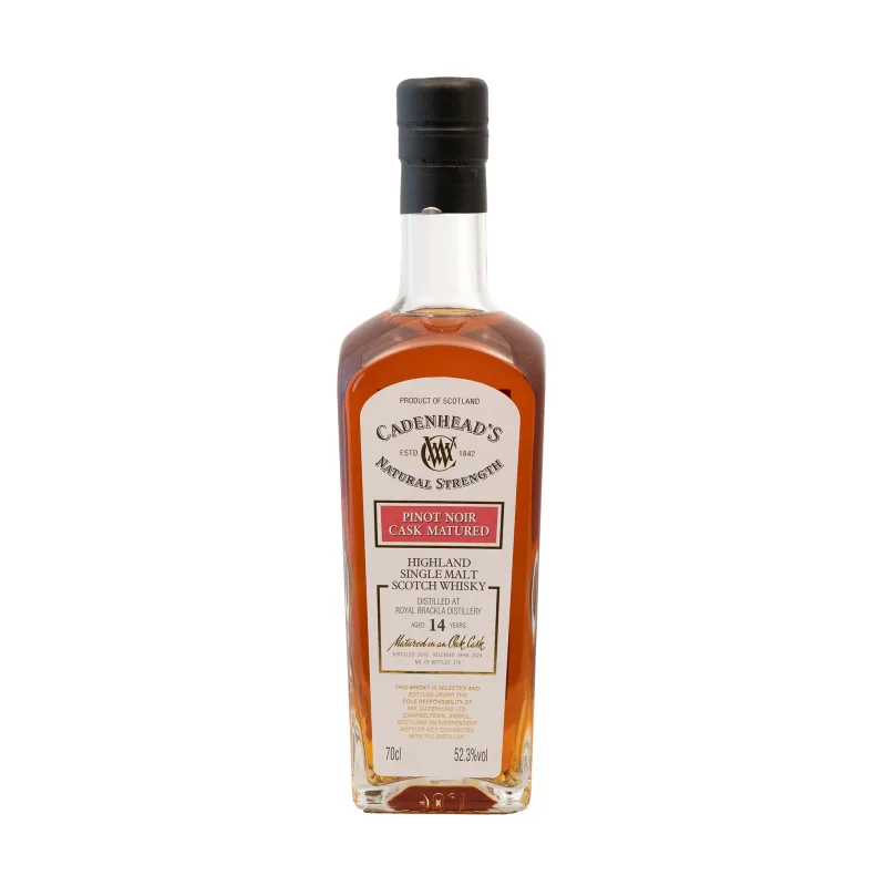 Royal Brackla – 14 Year Old Pinot Noir Cask Matured Cadenhead's Authentic Collection