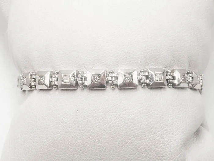 Bracelet - 18 kt. White gold Diamond (Natural)